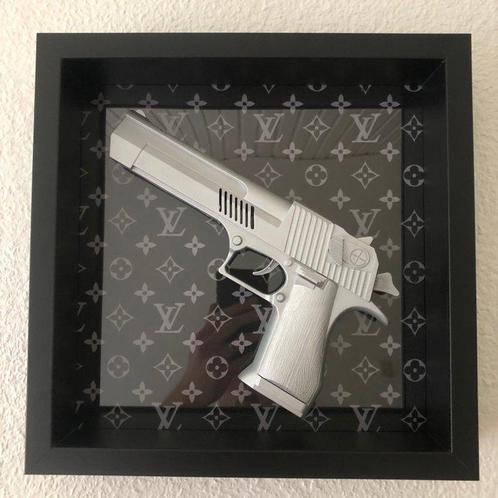 Rob VanMore - Silver war on Louis Vuitton S edition, Antiquités & Art, Art | Peinture | Moderne