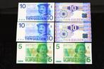 Pays-Bas. - 2 x 5 en 4 x 10 gulden - various dates  (Sans, Postzegels en Munten, Munten | Nederland