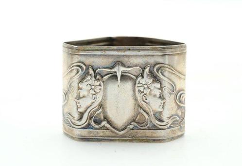 Rond de serviette - Argent 833 - Art Nouveau, Antiek en Kunst, Antiek | Zilver en Goud
