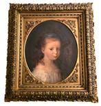 German school (XIX) - Retrato de niña al óleo, Antiek en Kunst, Kunst | Schilderijen | Klassiek