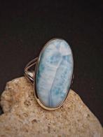 Anneau en argent 925 avec Larimar de qualité supérieure,