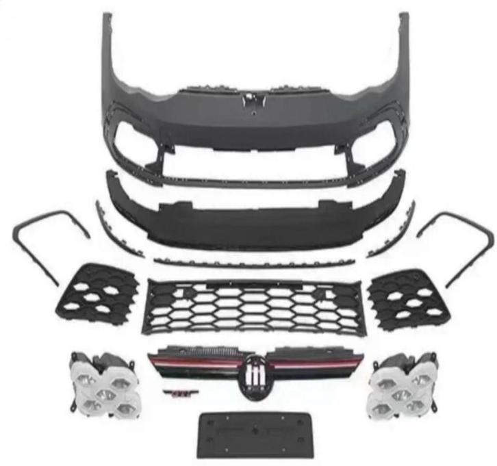 Volkswagen Golf 8 GTI voorbumper set + grill, Auto-onderdelen, Carrosserie, Voor, Bumper, Nieuw, Volkswagen, Ophalen of Verzenden