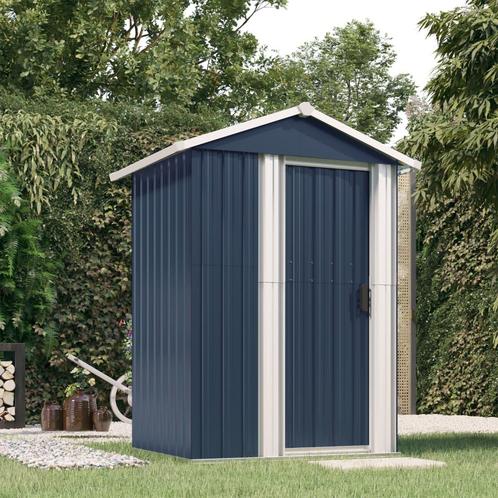 vidaXL Tuinschuur 126x97,5x177 cm gegalvaniseerd staal, Tuin en Terras, Tuinhuizen, Nieuw, Verzenden