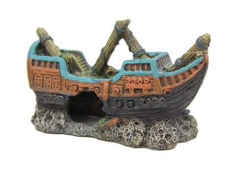Scheepswrakje / Aquariumdecoratie As-0020, Dieren en Toebehoren, Vissen | Aquaria en Toebehoren, Nieuw, Verzenden