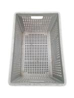 Stapelbak 600x400x300mm geperforeerd grijs gebruikt, Articles professionnels, Agriculture | Outils, Ophalen of Verzenden