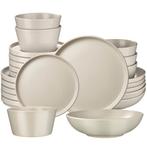 tectake Serviesset Una, van aardewerk, voor 6 personen - 24, Huis en Inrichting, Keuken | Servies, Verzenden, Nieuw