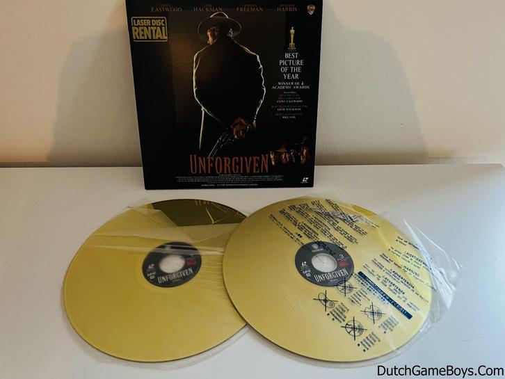 Laserdisc - Unforgiven - Laser Disc Rental - Japan, Cd's en Dvd's, Dvd's | Overige Dvd's, Gebruikt, Verzenden