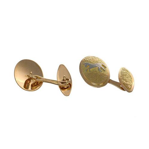 Manchetknopen - 18 karaat Geel goud, Witgoud, Handtassen en Accessoires, Antieke sieraden