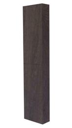 Blanco-Dark-Brown hoge kolomkast L en R 35x180 cm dark-brown, Maison & Meubles, Ophalen of Verzenden