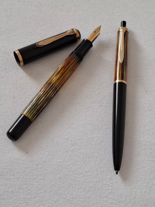 Pelikan 400 Tortoise set - 400&455 - Zonder minimumprijs -, Verzamelen, Pennenverzamelingen