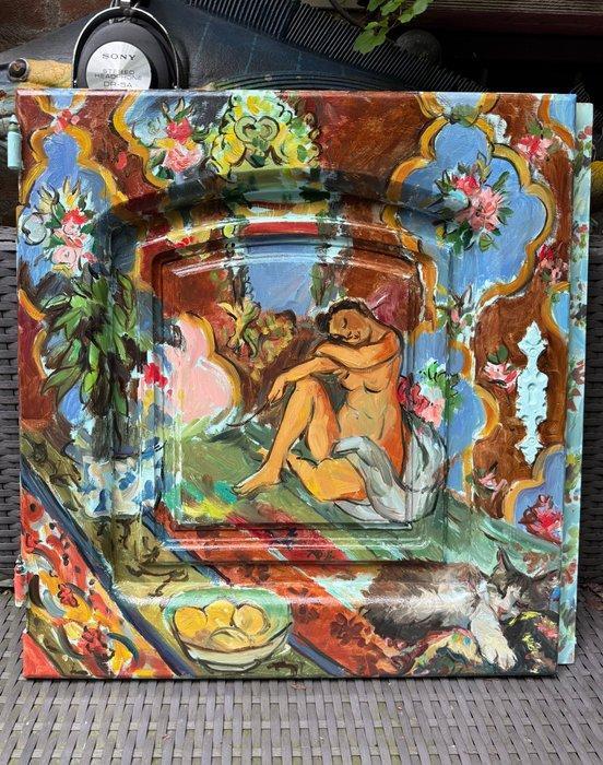 Borgen Lindhardt (1974) - Op kastdeur: Muze Matisse, Antiek en Kunst, Kunst | Schilderijen | Klassiek