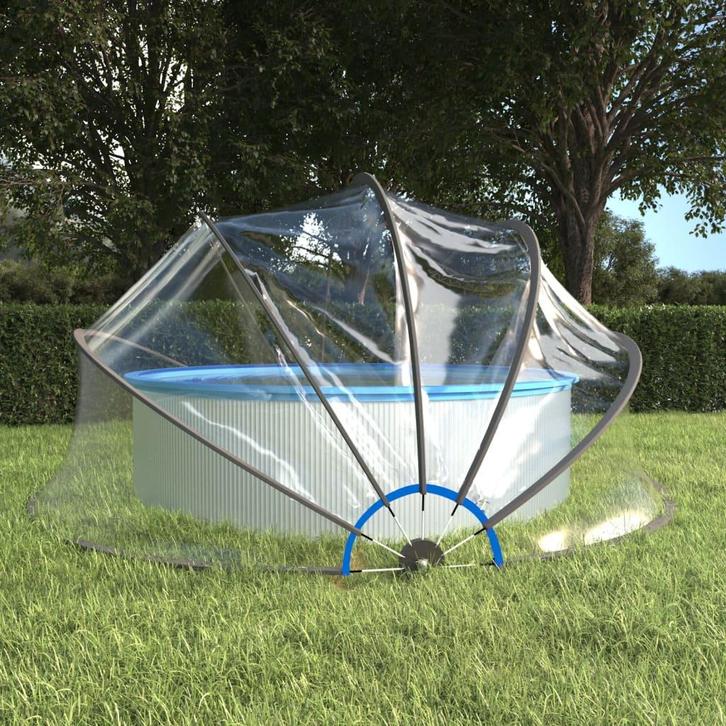vidaXL Zwembadoverkapping rond 467x234 cm PVC, Tuin en Terras, Zwembaden, Nieuw, Verzenden