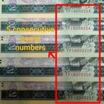 China. - 5 x 2 Yuan 1990 - Pick 885b - consecutive (Zonder