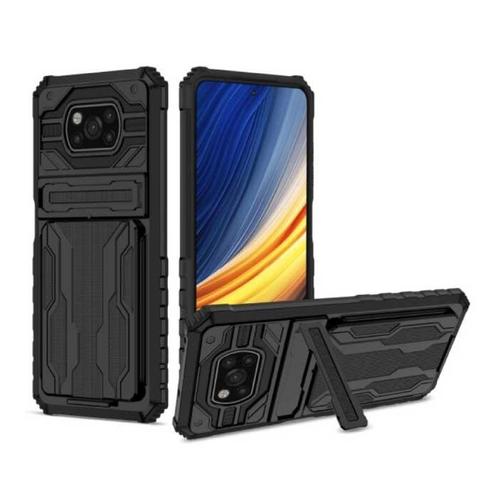 Xiaomi Poco X3 Pro - Armor Card Slot Hoesje met Kickstand -, Télécoms, Téléphonie mobile | Housses, Coques & Façades | Marques Autre