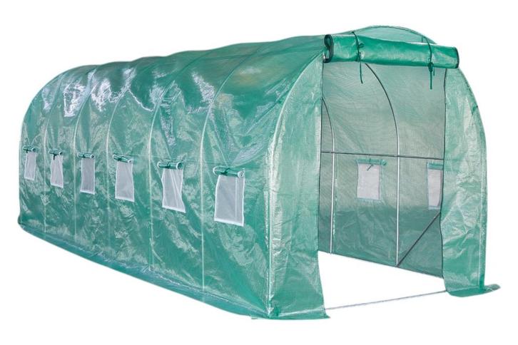 Lendo Online Tunnelkas 200x600x200 cm Groen PE Staal, Tuin en Terras, Kassen, Nieuw, Verzenden