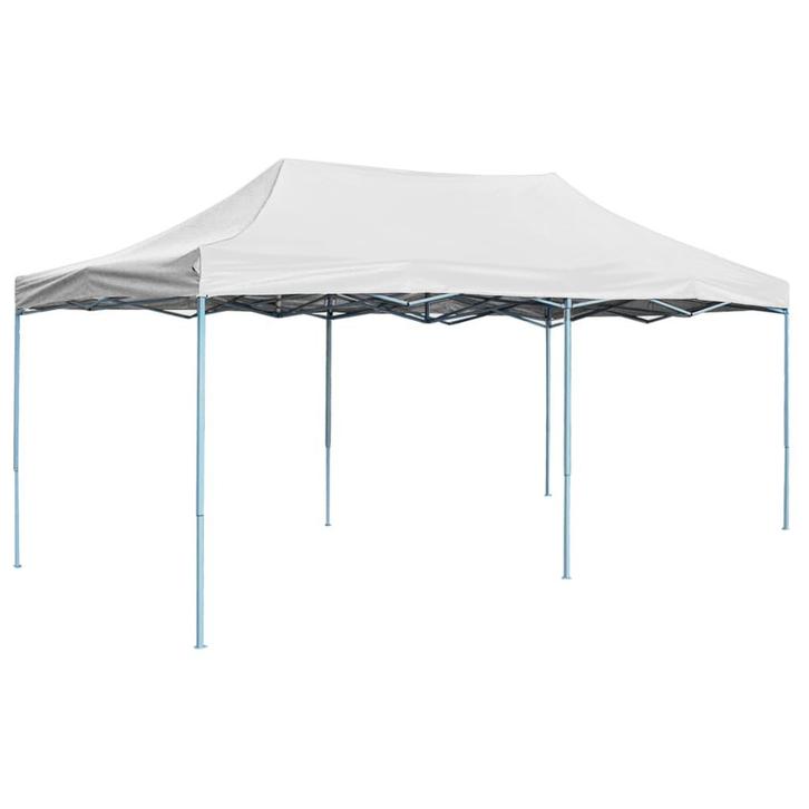 vidaXL Partytent inklapbaar 3x6 m staal wit, Tuin en Terras, Partytenten, Nieuw, Verzenden
