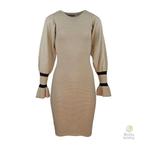 Ibana • aansluitende beige jurk Hazy • 36, Vêtements | Femmes, Robes, Verzenden