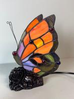 Lamp - Prachtige Glas in Lood Tiffany style vlinder