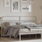 vidaXL Hoofdbord 200 cm metaal wit, Huis en Inrichting, Slaapkamer | Bedden, Verzenden, Nieuw