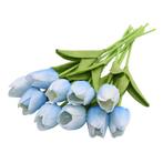 Kunst Boeket - Tulpen Zijden Bloemen Tulp Luxe Boeketten, Huis en Inrichting, Woonaccessoires | Kunstplanten en Kunstbloemen, Verzenden