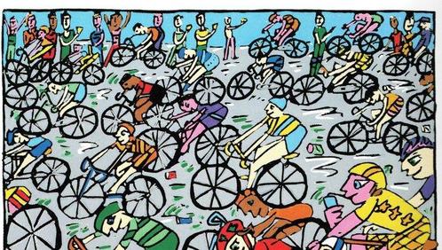James Rizzi (1950-2011) - Stampede on Wheels, Antiek en Kunst, Antiek | Overige Antiek