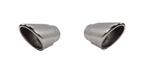 Sport Look Uitlaat sierstuk 100mm Chroom rond schuin voor Au, Auto diversen, Ophalen of Verzenden