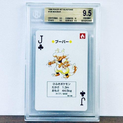 Pokémon Graded card - Magmar Blastoise Poker Deck 1996 -, Hobby en Vrije tijd, Verzamelkaartspellen | Pokémon