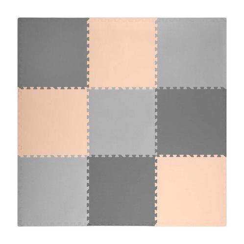 Speelmat baby - Foam puzzelmat - 180x180cm - grijs-perzik, Kinderen en Baby's, Speelgoed | Speelkleden, Nieuw, Ophalen of Verzenden