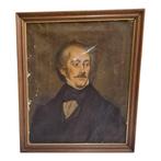 Italiaanse school (XIX) - Ritratto di uomo con baffi, Antiek en Kunst