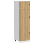 vidaXL Keukenkast Lucca bewerkt hout artisanaal eikenkleur, Huis en Inrichting, Verzenden, Nieuw