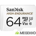 SanDisk High Endurance 64GB MicroSDXC Geheugenkaart, Verzenden