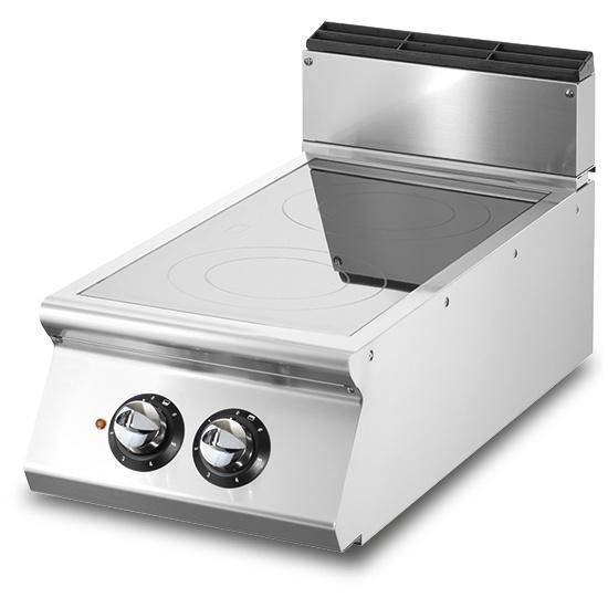 Inductie | Glas | Keramische Kookplaat Top | 2x 5kW |, Zakelijke goederen, Horeca | Keukenapparatuur, Nieuw in verpakking, Verzenden