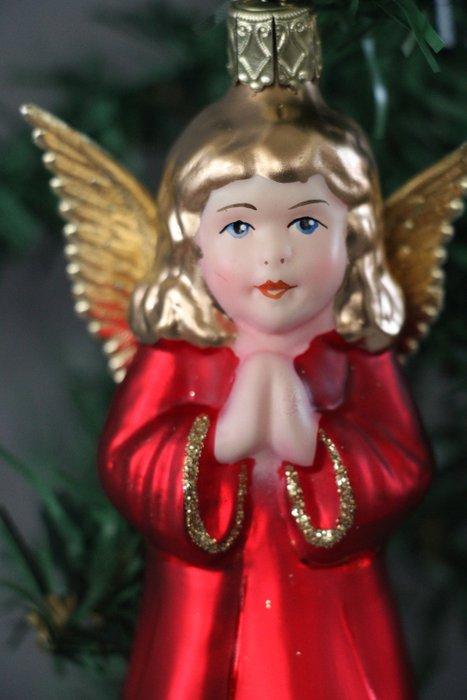 Inge-glas: engel met gouden vleugels - Décoration de Noël en, Antiquités & Art, Art | Objets design