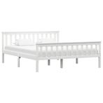 vidaXL Bedframe massief grenenhout wit 160x200 cm, Verzenden, Nieuw