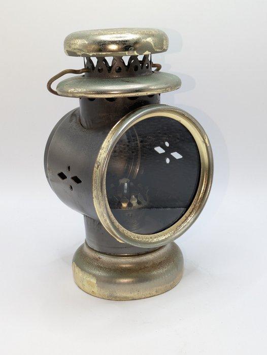 Lantaarn - Messing, Kristal - olielamp, Antiek en Kunst, Curiosa en Brocante