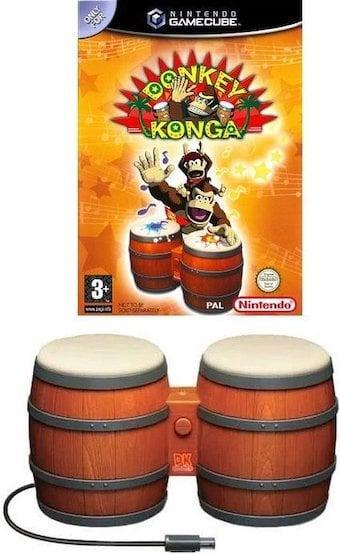 Donkey Konga + Bongo (Gamecube Games), Games en Spelcomputers, Games | Nintendo GameCube, Zo goed als nieuw, Ophalen of Verzenden