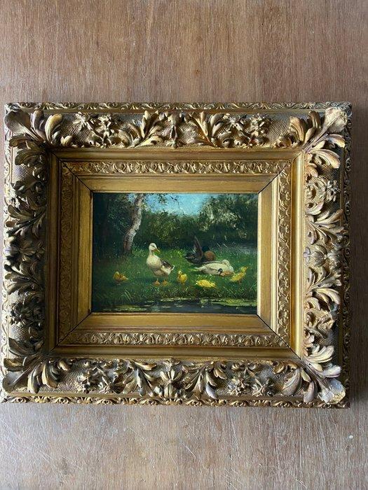 Nederlandse school (XX) - Eenden- Naar C.Artz, Antiek en Kunst, Kunst | Schilderijen | Klassiek