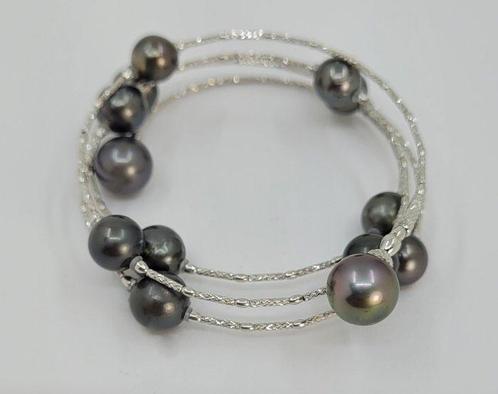 Armband - 18 karaat Witgoud - Tahitian Parels, Handtassen en Accessoires, Armbanden