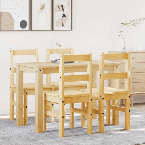vidaXL 5-delige Eethoek Panama massief grenenhout, Huis en Inrichting, Complete eetkamers, Nieuw, Verzenden