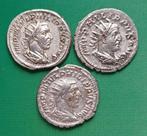 Romeinse Rijk. Philip I (244-249 n.Chr.). Lot of 3 AR