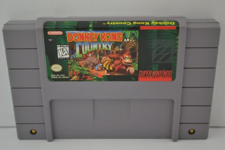 Donkey Kong Country (SNES USA), Consoles de jeu & Jeux vidéo, Jeux | Nintendo Super NES