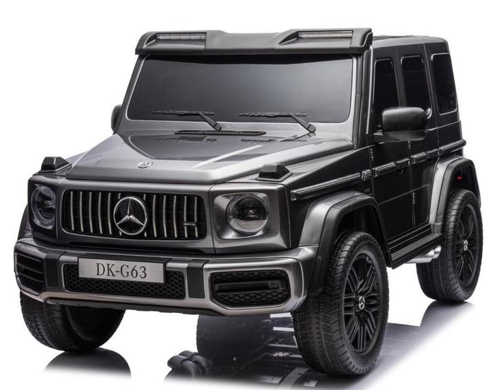 Mercedes G63///AMG 2 zits 24V GIGA jeep Grijs, Mp4 TV scherm, Kinderen en Baby's, Speelgoed | Buiten | Accuvoertuigen, Nieuw, Ophalen of Verzenden