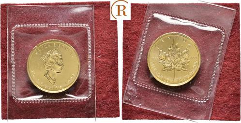 10 Dollar Maple Leaf 1/4 Unze Feingoud 1991 Kanada:, Postzegels en Munten, Munten en Bankbiljetten | Toebehoren, Verzenden