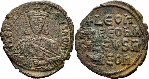 886-912 Byzanz Leo Vi der Weise Follis Constantinopolis K..., Postzegels en Munten, Munten en Bankbiljetten | Verzamelingen, Verzenden