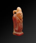 Oud-Egyptisch Kornalijn Amulet van de Moedergodin Hathor met