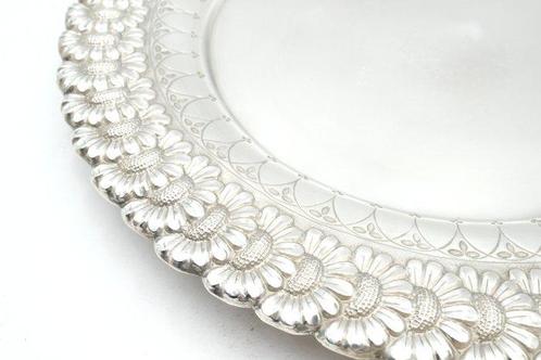 Presenteerblad - .833 zilver - Bloemen, Antiek en Kunst, Antiek | Zilver en Goud
