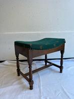 Tabouret - Élégant tabouret en bois foncé avec des jambes