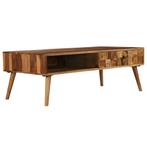 vidaXL Salontafel 110x50x37 cm sheeshamhout met honing, Verzenden, Nieuw