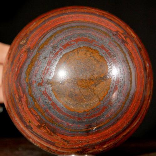 Fer Tigre Australien Sphères de fer tigre - Hauteur : 106 mm, Verzamelen, Mineralen en Fossielen