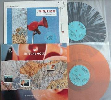 Depeche Mode - 2 x coloured 12 singles - Never Let Me Down beschikbaar voor biedingen